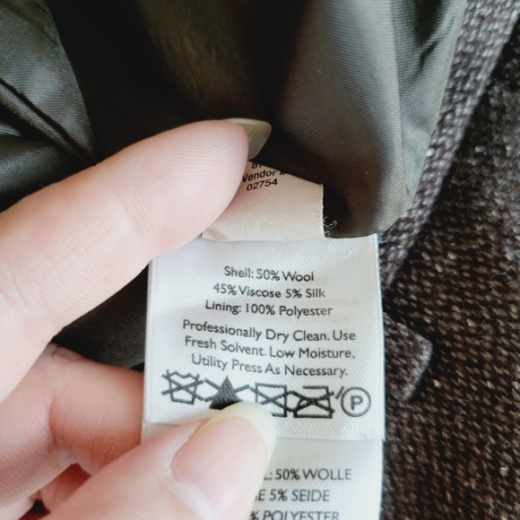 Eddie Bauer Blakely Fit Brown Straight Leg Wool Blend Pants - Picture 9 of 13